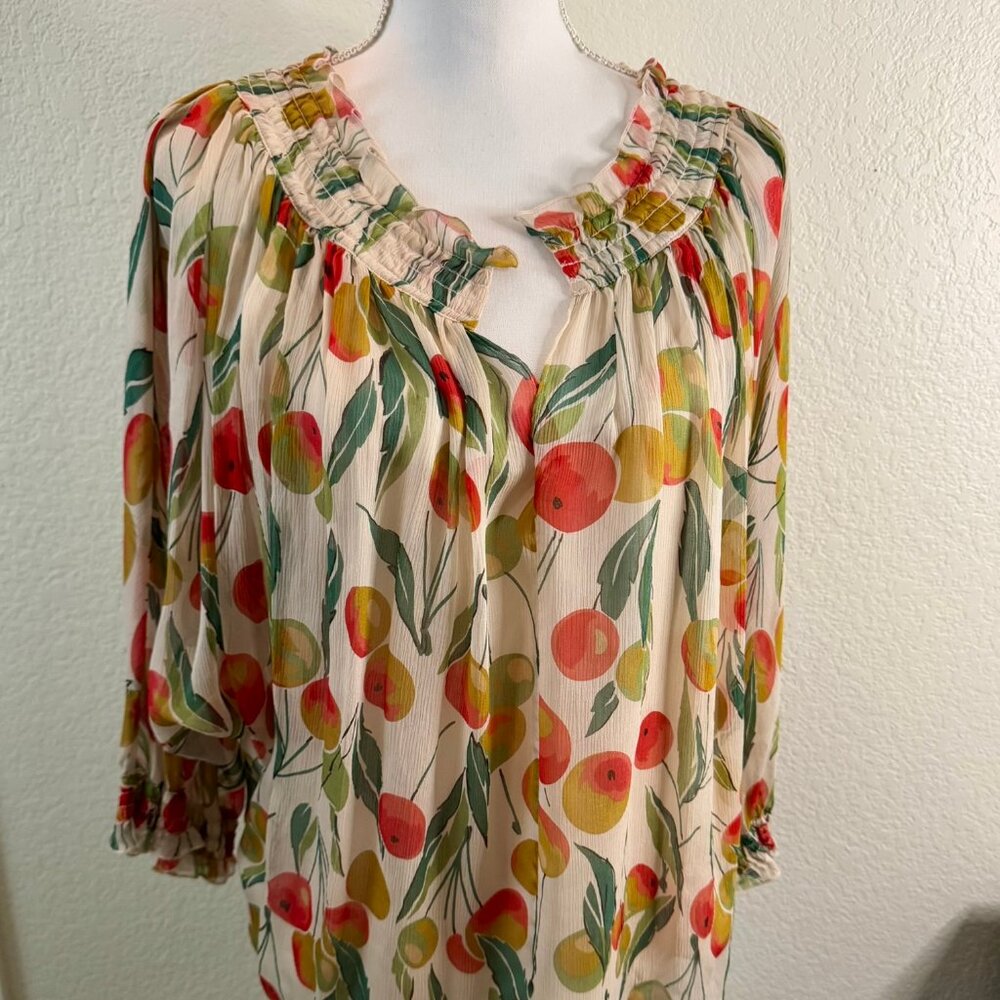Diane Von Furstenberg silk blouse with camisole